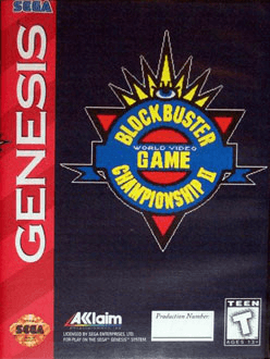 Blockbuster World Championships II box art for Sega Genesis